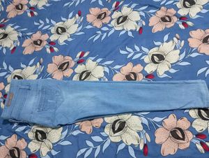 Distressed Light Wash Jeans