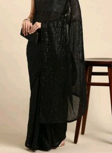New Sequins Georgette Saree