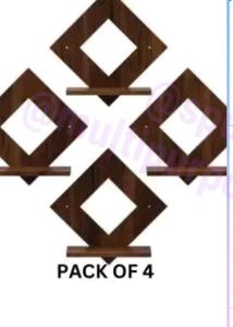 Set of 4 Diamond Wall Shelves