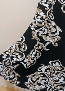 Elegant Black Print Dress