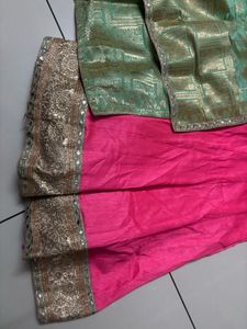 Pink &amp; Green Indian Salwar Kameez