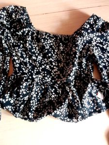 Floral Peplum Top