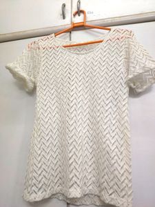 White Net Top