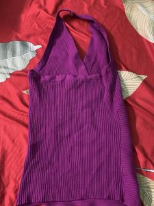 Purple Halter Top