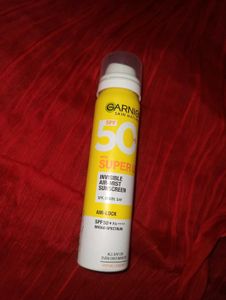 Garnier SPF 50 Sunscreen