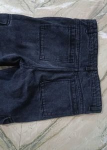 Charcoal Black Cargo Jeans