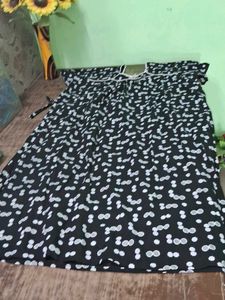 Bindass female collection Women Nighty (Black)Supe
