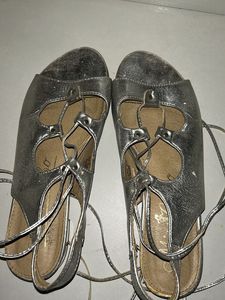 Stylish Ankle Wrap Flat Sandals For Women &amp; Girls
