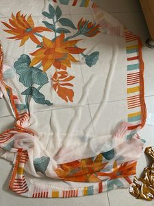 Striped Embroidered Kurta