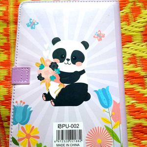 Cute Panda Floral Journal