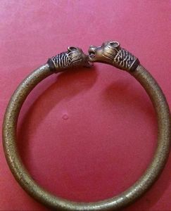Vintage Lion Head Bangle Bracelet