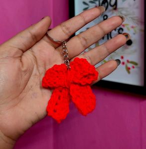 Red Bow Keychain