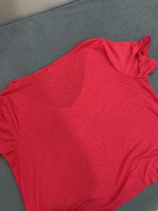 Red V-Neck Tee