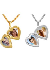 Open Heart Photo Pendent