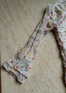 White Floral Top