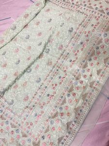 Partywear Pure Georgette Sari