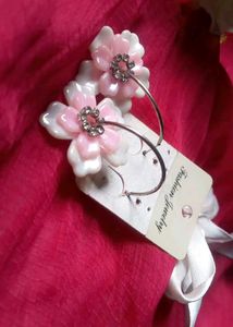 Mini Pink Flower Earrings&#34;