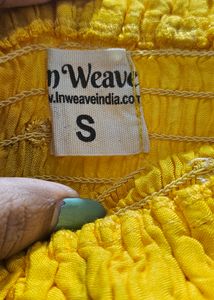 Yellow Hot Tube Suit With Palazzo And Dupatta