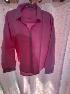 Pink Button-Down Shirt