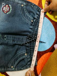 Boys Striped Polo Tee &amp; Denim Shorts