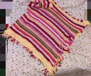 Colorful Knitted Poncho❤️💛🧡🩷