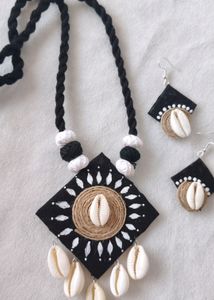 Black Fabric Long Set