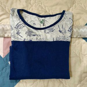 Patterned 3/4 Sleeve Top ur Body Would Never Leave