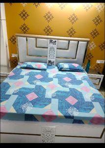Cotton Blend Double Bedsheet