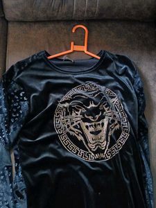 Velvet partywear T-shirt