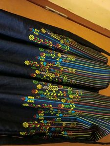 Floral Print Navy Dress