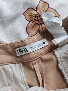 Beige Straight Fit Trouser