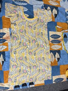 Yellow Floral Kurta Set