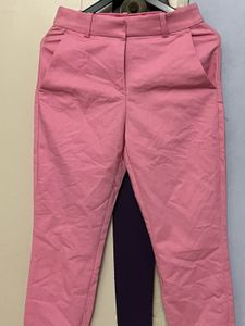H&amp;M Branded Pink Straight Leg Pants