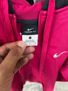 Nike Hot Pink Hoodie - Size L