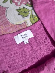 Pink Eyelet Tank Top