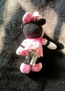 Authentic Minnie Mouse Plush Keychain