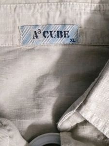 Beige Denim Shirt