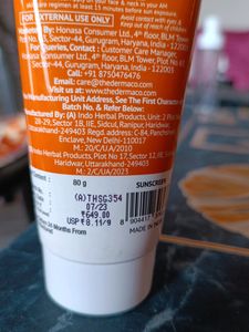 The Derma Co Sunscreen 80g