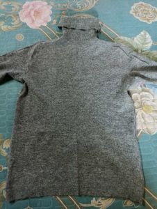 Gray Turtleneck Sweater