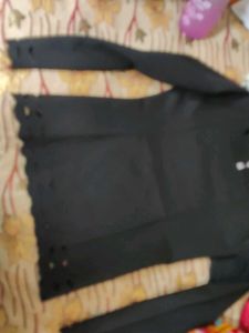 Black Full Sleeve Designer Top