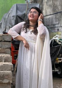 Elegant White Embroidered Kurta Set