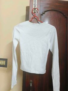 White Long Sleeve Top