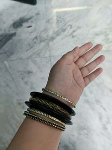 7-Black & red kada style bracelet