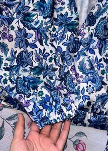 Boho Printed Knot Crop Top