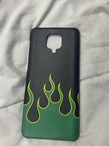 Redmi Note 9 Pro Green Flame Phone Case