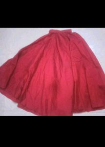 Girls Beautiful Long Golden And Red Skirts.