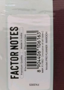 Maroon Factor Notes Planner