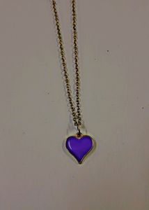 💜 HEART SHAPED PENDANT NECKLACE