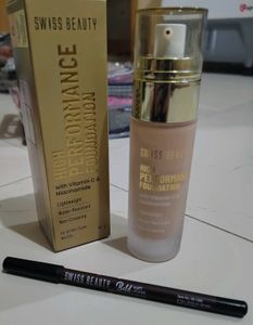 Swiss Beauty Foundation With Free Lip Liner