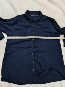 Navy Button-Down Shirt